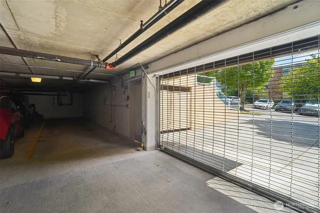 a view of parking garage