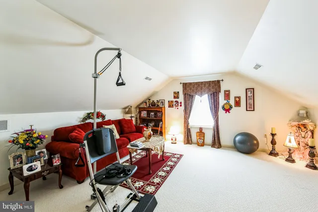 a outdoor space with lots of furniture and garden view