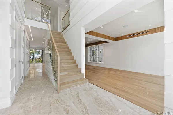a view of entryway with stairs