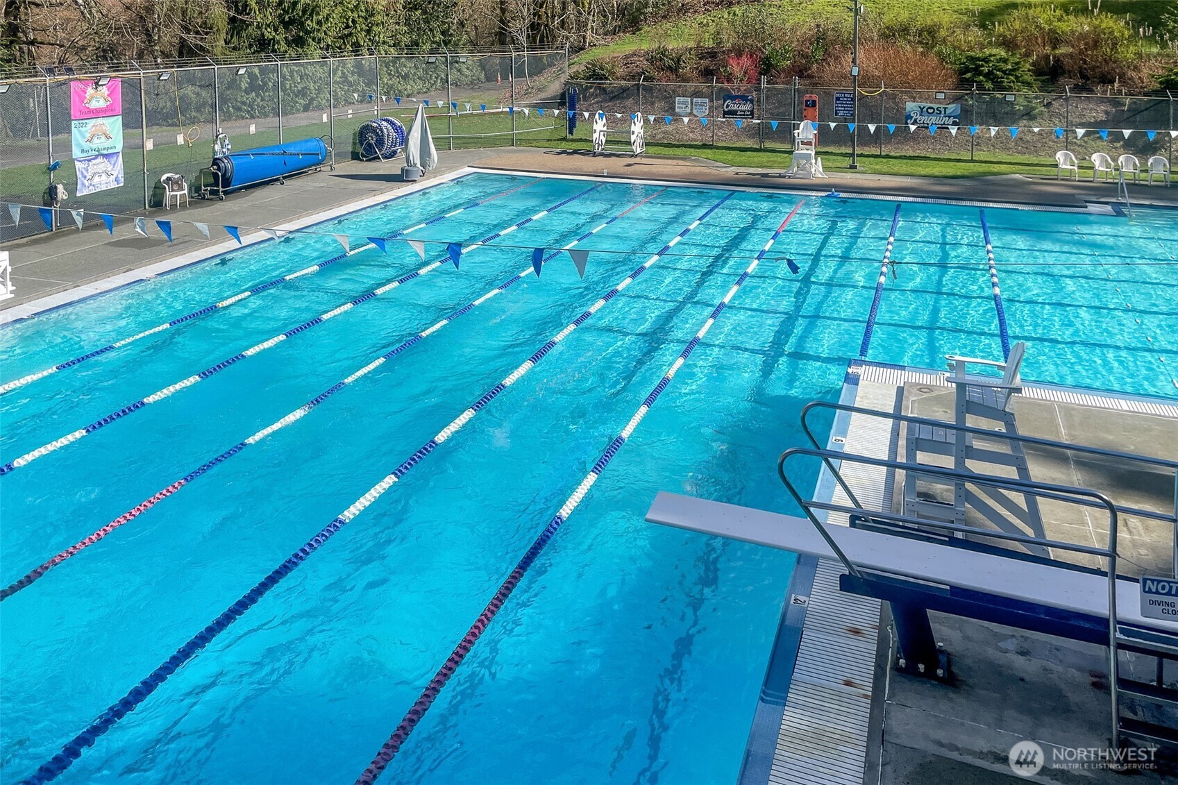 21007 Pioneer Way Edmonds, WA 98026 - Photo 24 of 27 a view of a swimming pool with lawn chairs and plants