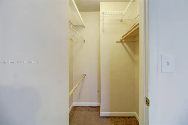 a view of walk in closet