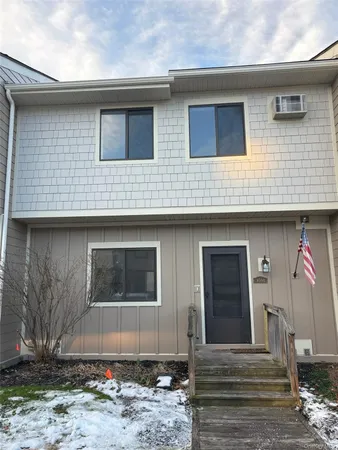 a front view of a house