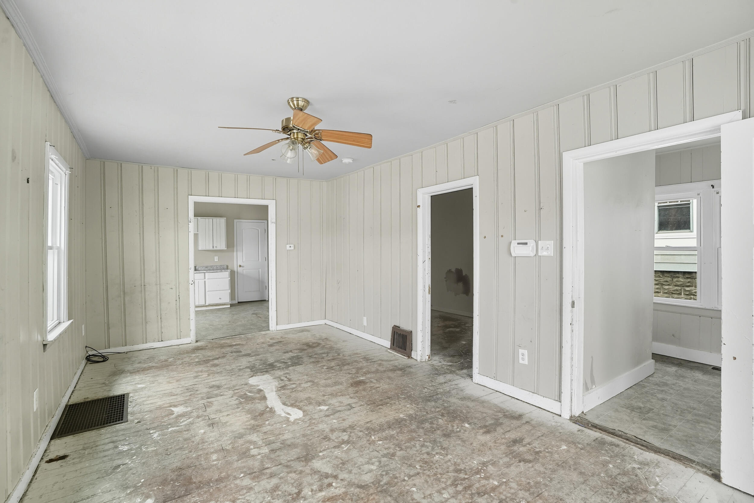 4001 Virginia Street Gary, IN 46409 - Photo 6 of 12 wooden floor in an empty room