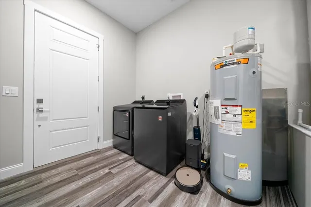 a backyard of a house