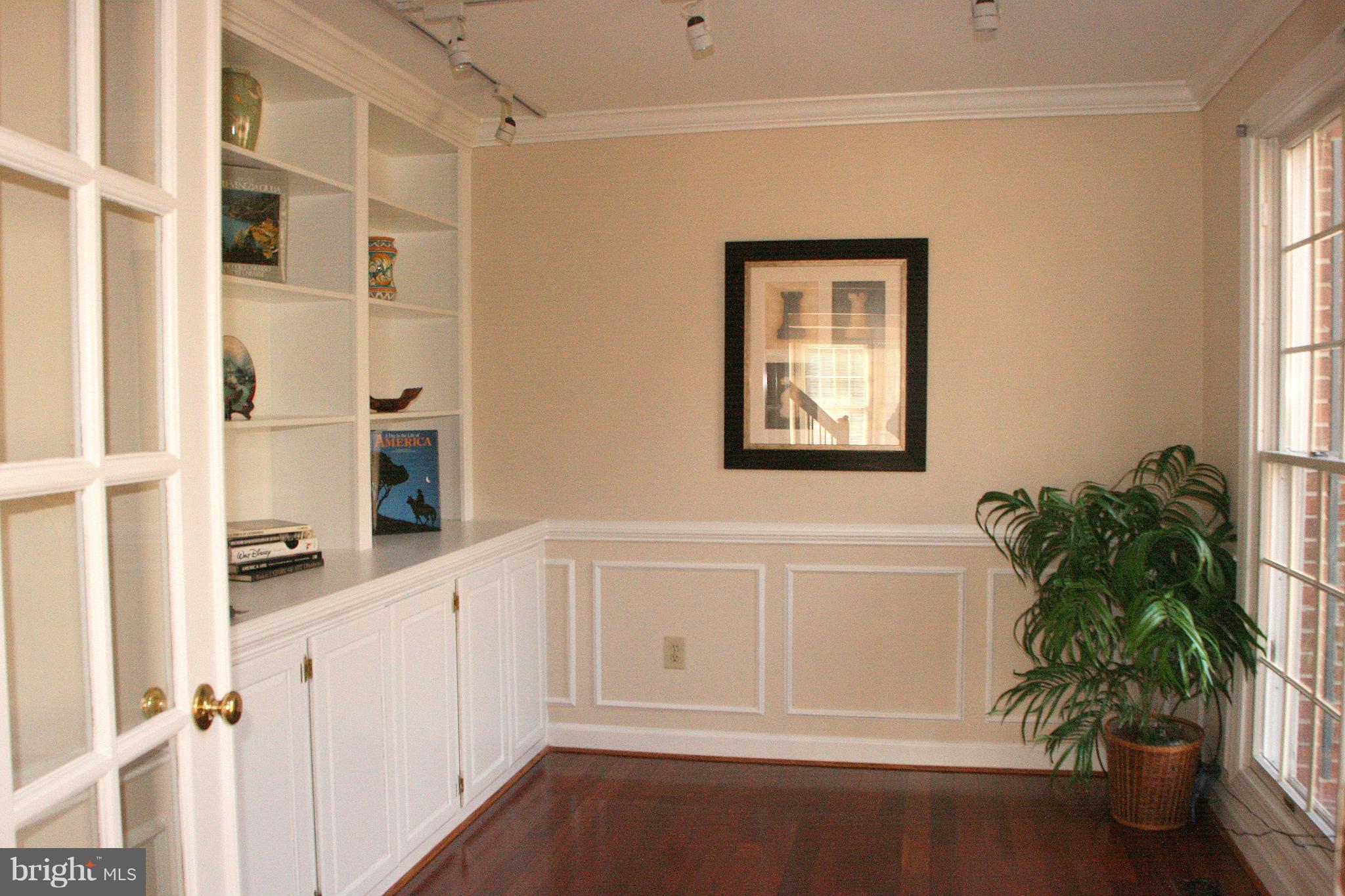 19810 Falling Spring Court Gaithersburg, MD 20882 - Photo 8 of 30 Double Door Entry to Library w/Built-Ins