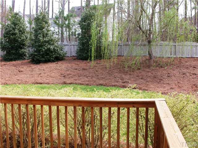 3524 La Costa Way Raleigh, NC 27610 - Photo 23 of 25 Fenced yard provides privacy. Enjoy the view of your beautiful landscaped yard from this wonderful deck.