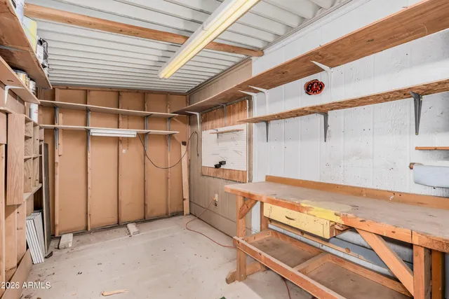 a view of a storage & utility room