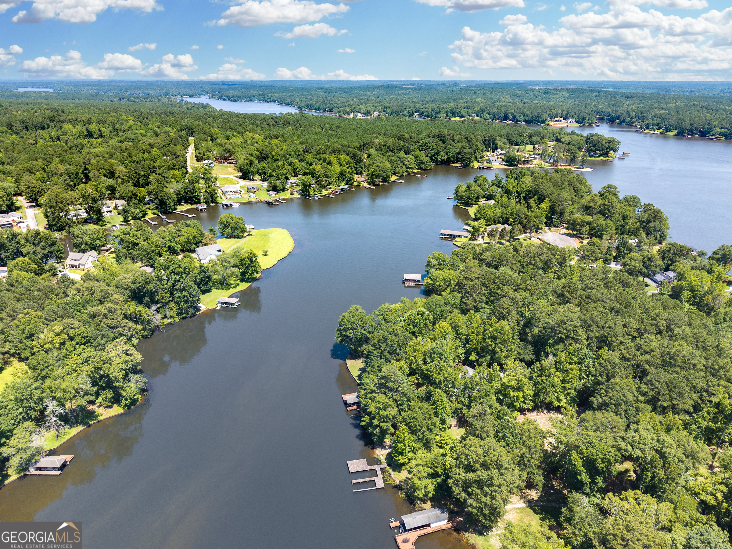 909 South Steel Bridge Road Eatonton, GA 31024 - Photo 14 of 18 an aerial view of a houses with a yard