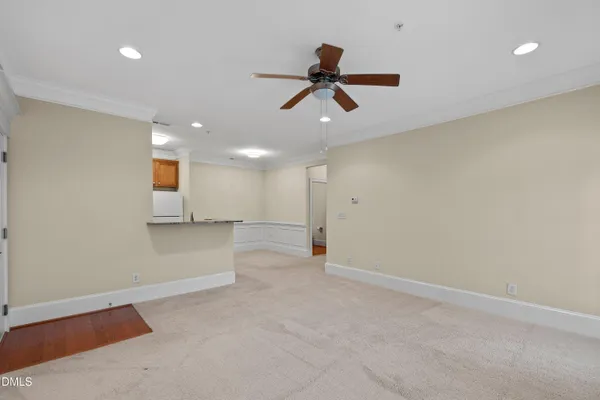 a view of an empty room