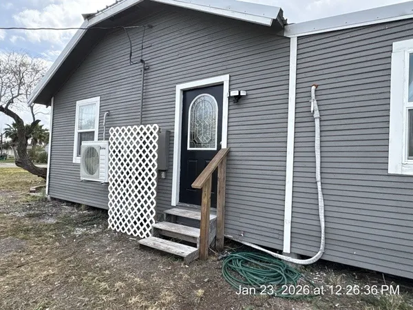 a backyard of a house
