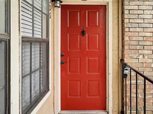a view of front door