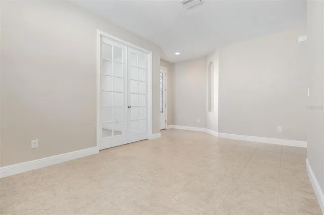 a view of an empty room