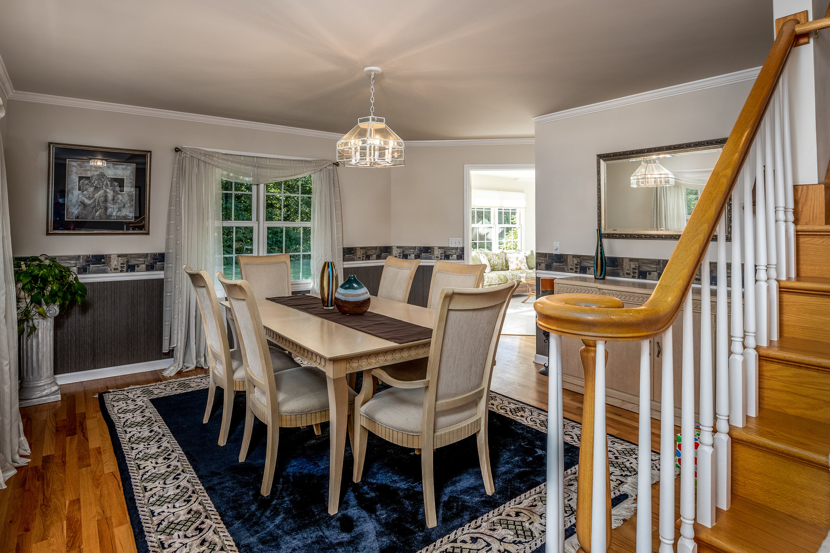 2656 East 1559th Road Ottawa, IL 61350 - Photo 15 of 49 a view of a dining room with furniture window and wooden floor