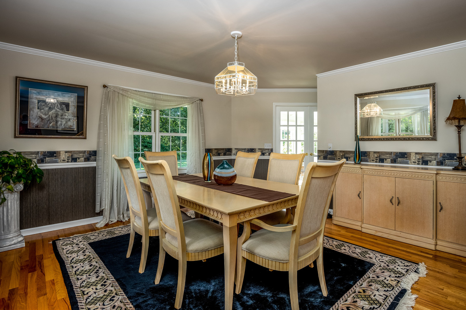 2656 East 1559th Road Ottawa, IL 61350 - Photo 18 of 49 a view of a dining room with furniture window and wooden floor