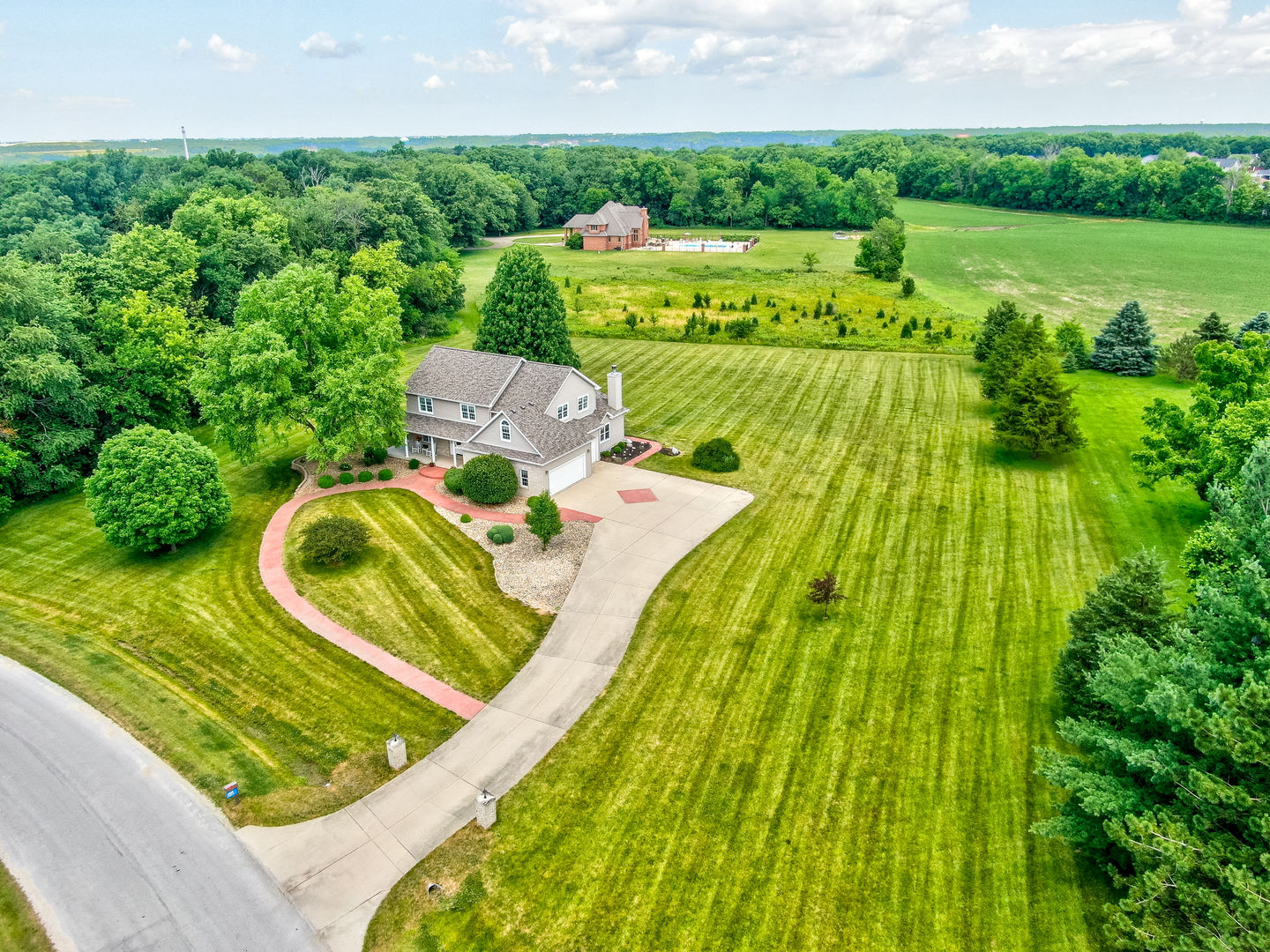 2656 East 1559th Road Ottawa, IL 61350 - Photo 3 of 49 a aerial view of a house with a big yard