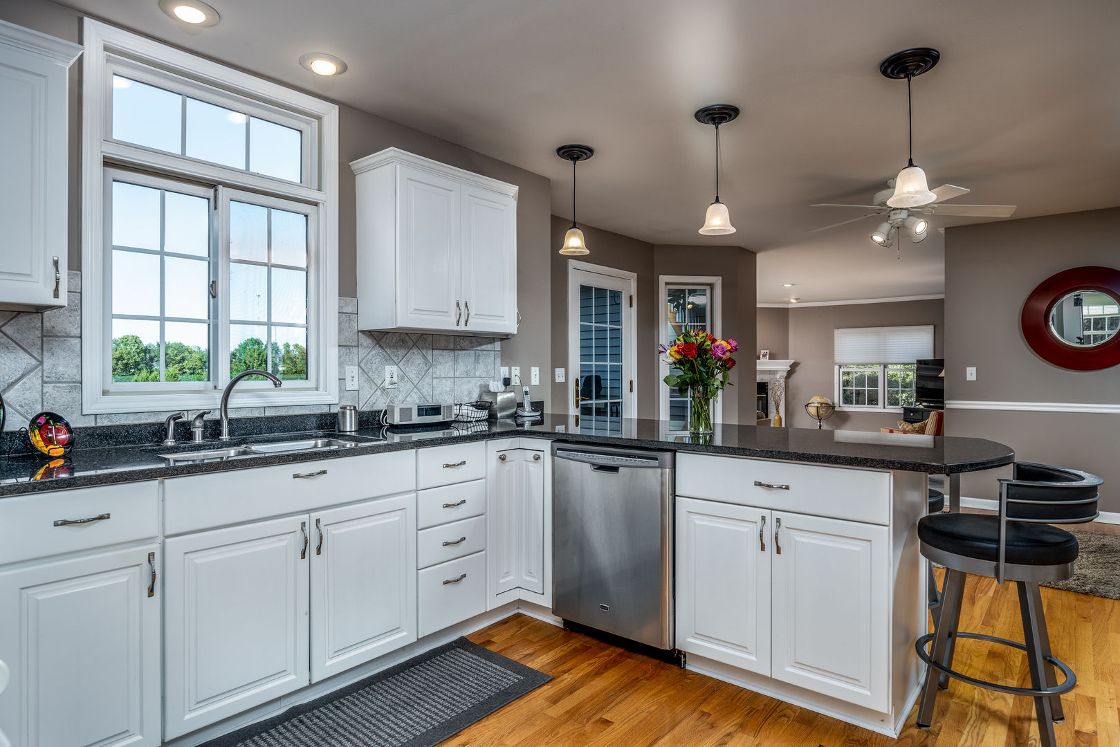 2656 East 1559th Road Ottawa, IL 61350 - Photo 22 of 49 a kitchen with sink cabinets and window