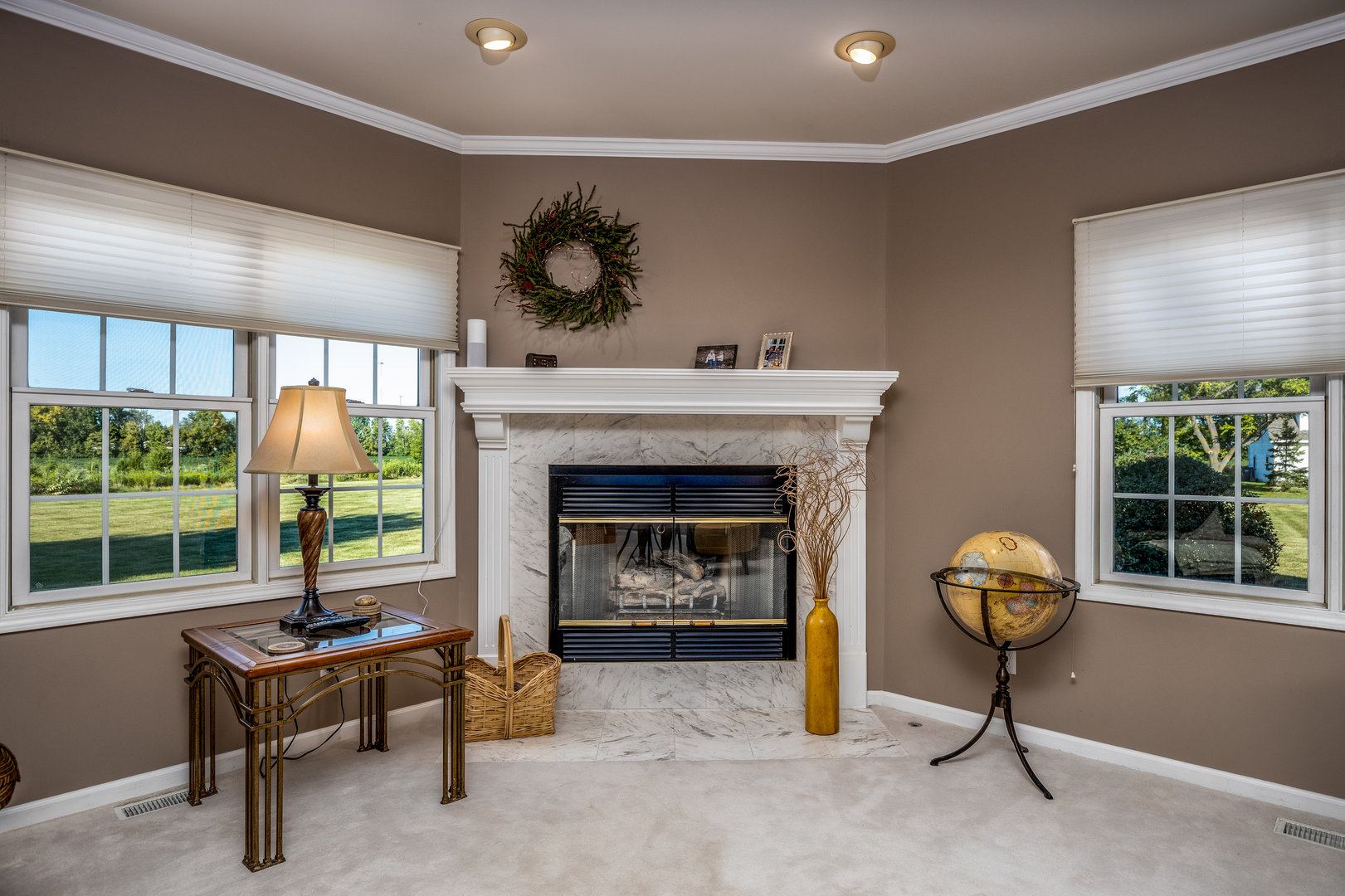 2656 East 1559th Road Ottawa, IL 61350 - Photo 28 of 49 a living room with furniture and a fireplace