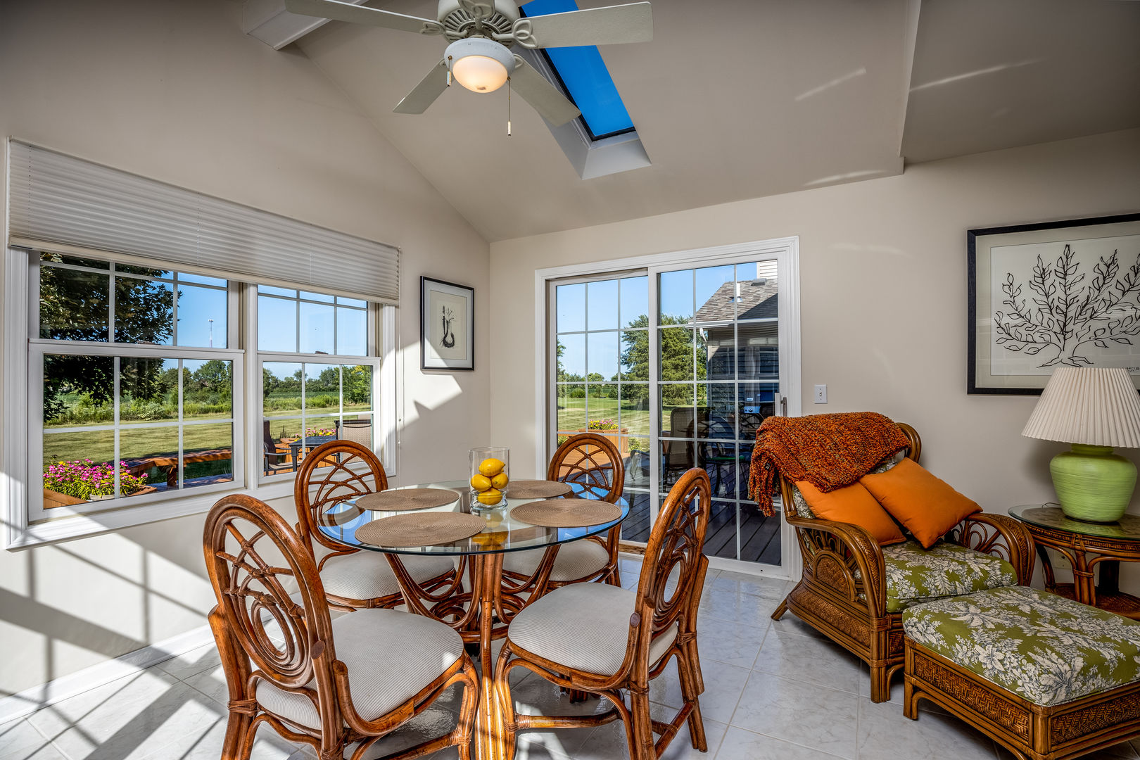 2656 East 1559th Road Ottawa, IL 61350 - Photo 31 of 49 a dining room with furniture and a floor to ceiling window
