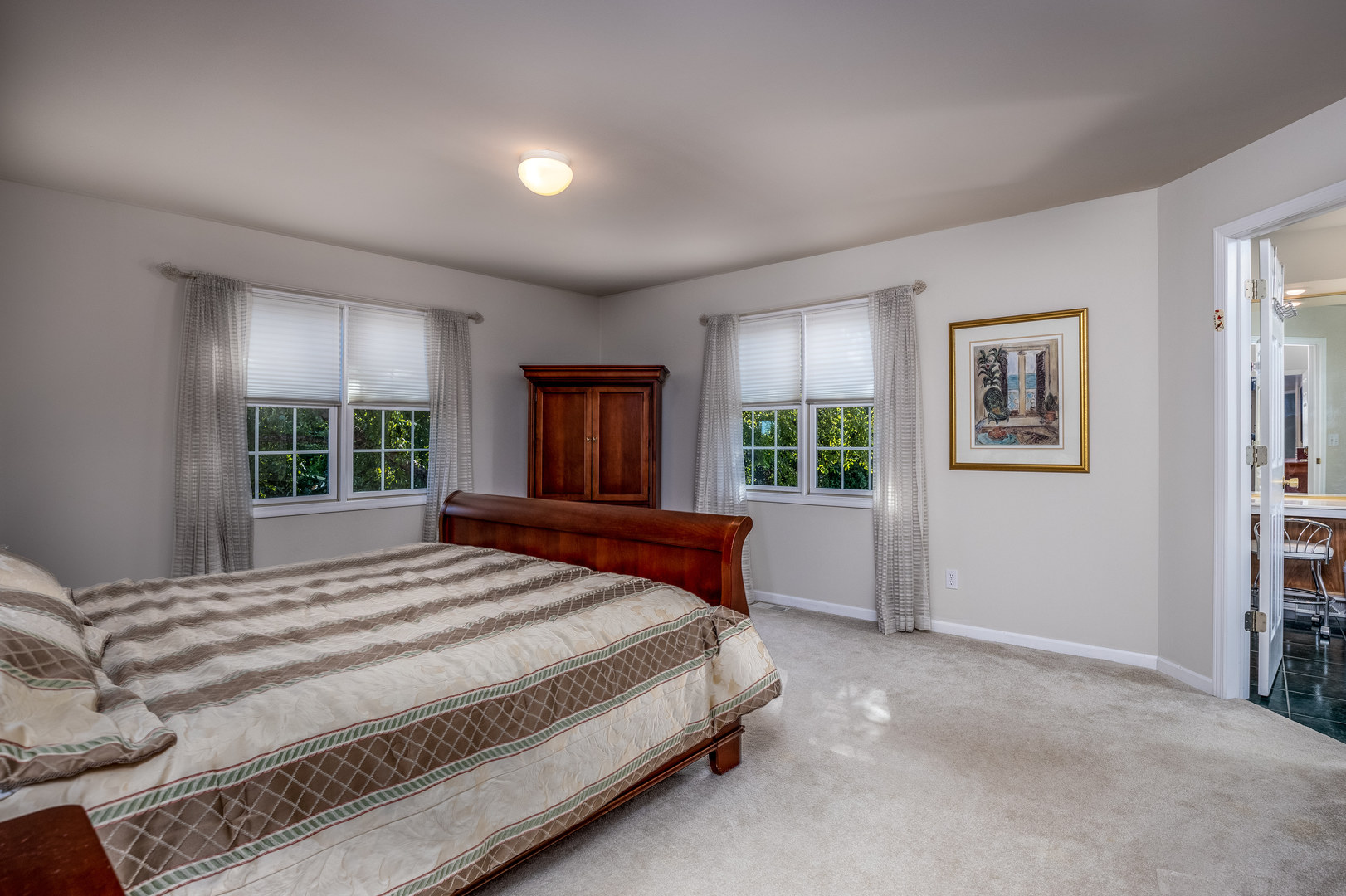 2656 East 1559th Road Ottawa, IL 61350 - Photo 32 of 49 a bedroom with a large bed and a window