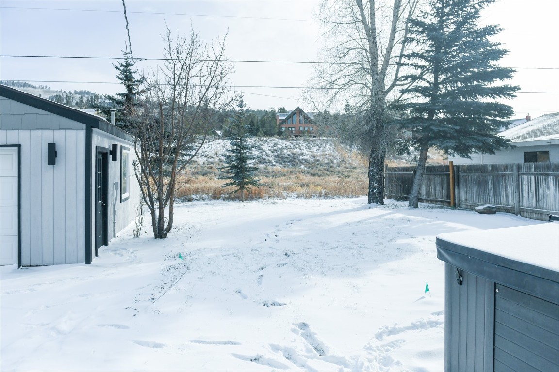 452 Cascade Circle Silverthorne, CO 80498 - Photo 32 of 35 a view of a backyard of snow