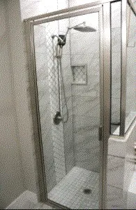 a close up of a bathtub