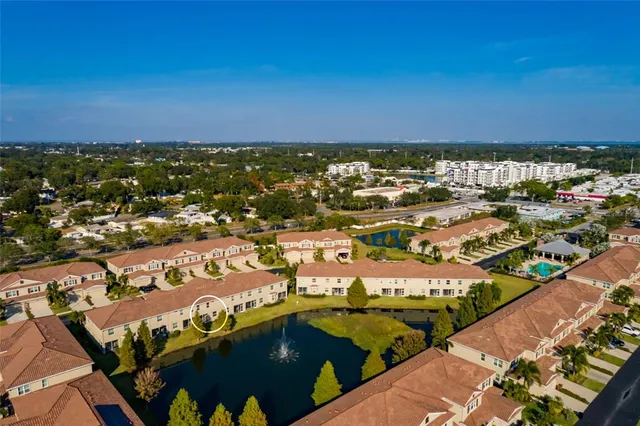 a view of a city with an ocean