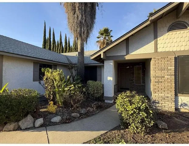 a front view of a house