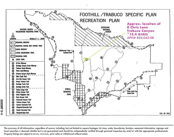 $425,000 | 0 Chris Lane, Trabuco Canyon, CA 92679