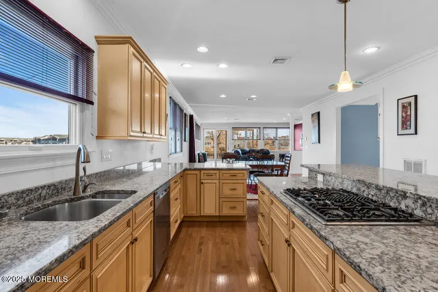 a spacious bedroom with a bed and a walk in closet