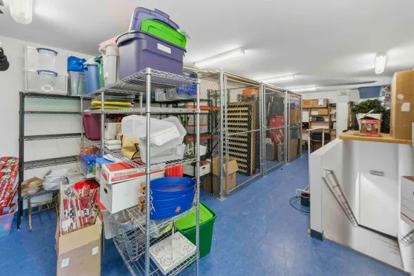 a view of storage and utility room