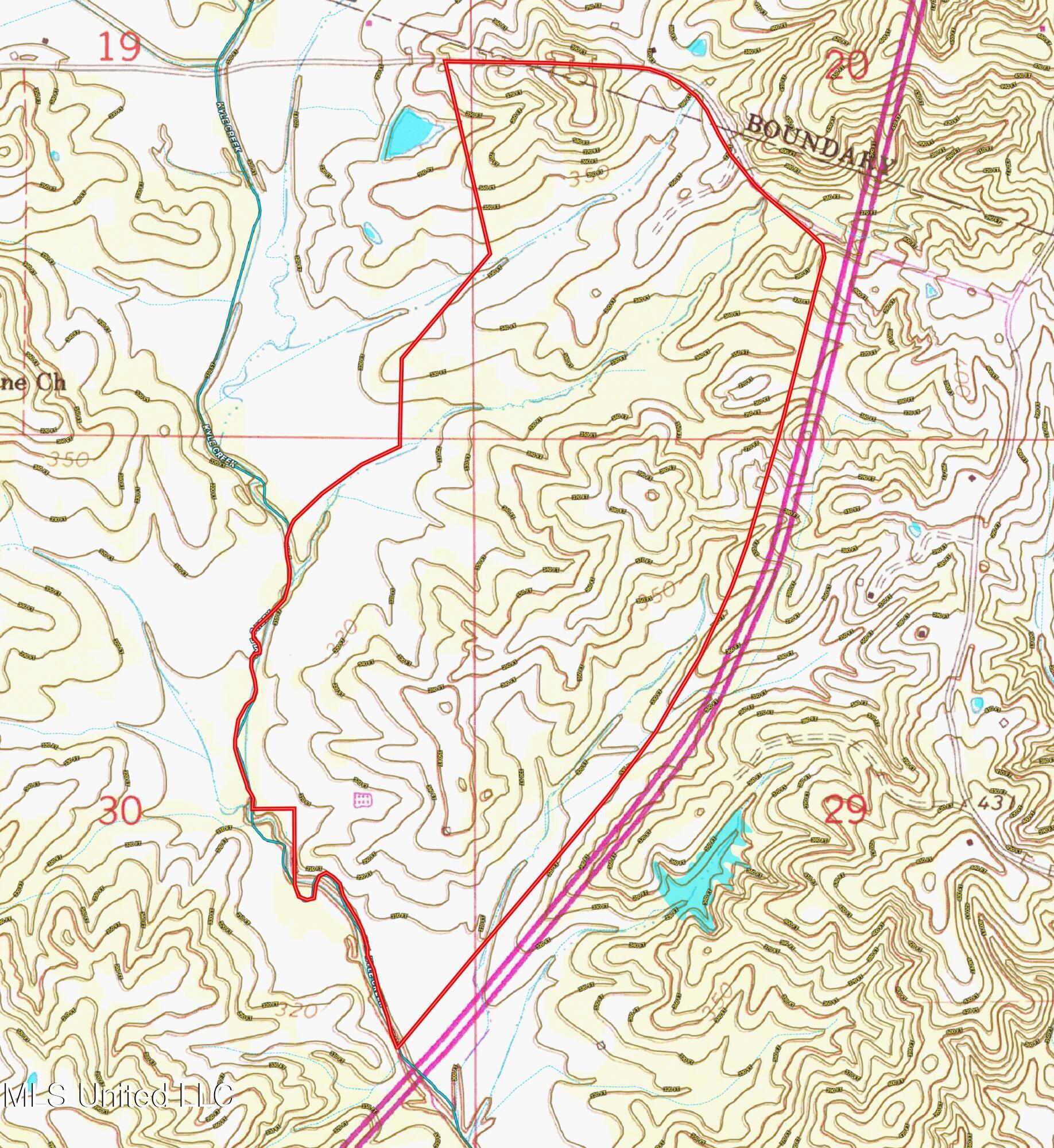 Race Track Road West, MS 39192 - Photo 45 of 47 Holmes 357 Topo