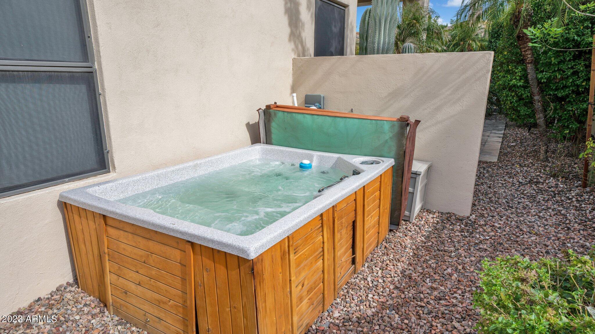 7705 East Doubletree Ranch Road, Unit 33 Scottsdale, AZ 85258 - Photo 53 of 59 HOT TUB STAY W HOUSE