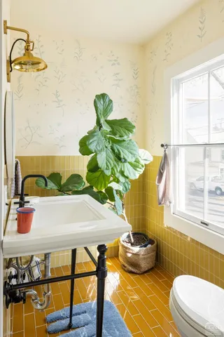 a living room with a couch