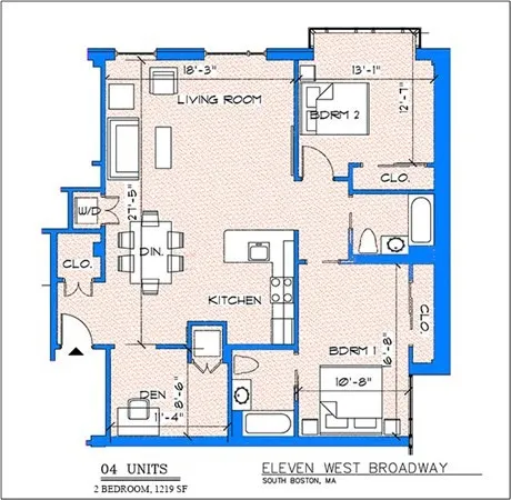 $4,262 | 11 West Broadway, Unit 407, Boston, MA 02127
