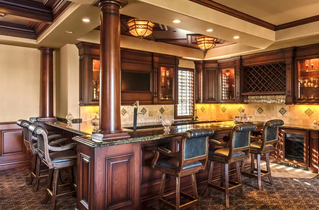 a outdoor space with furniture