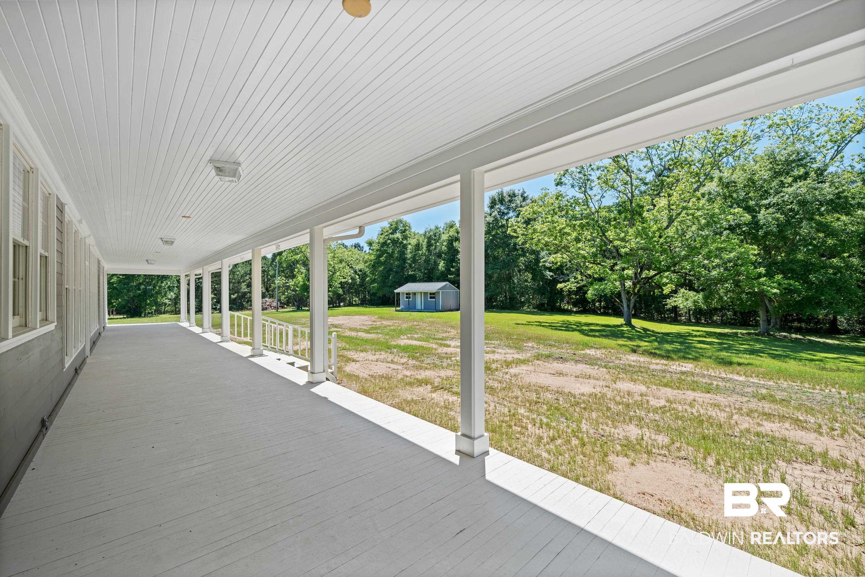 17741 County Road 55 Silverhill, AL 36576 - Photo 42 of 49 Covered Back Porch