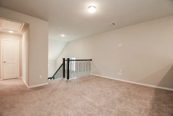 a view of an empty room