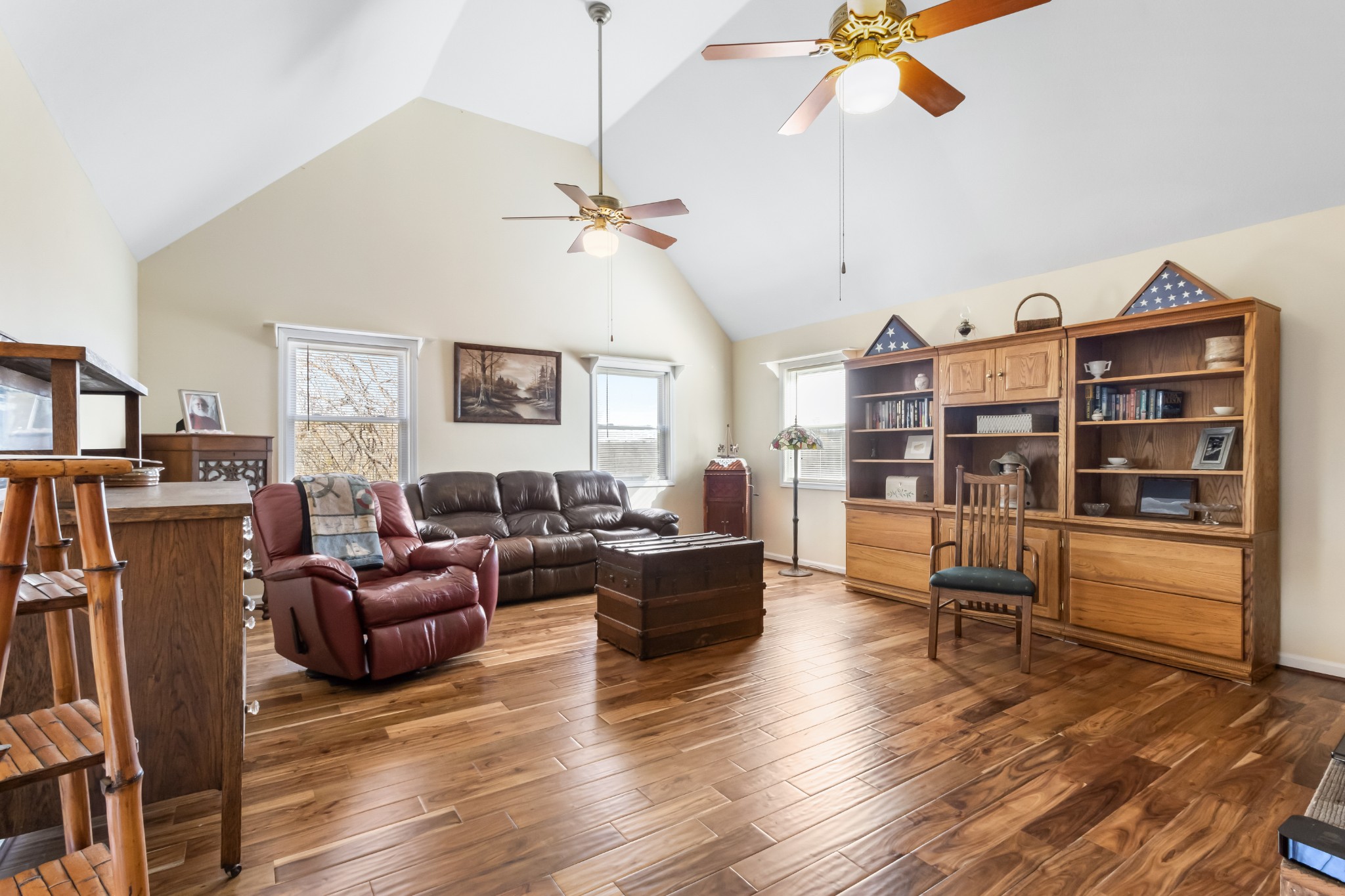 3710 Marthas Chapel Road Cunningham, TN 37052 - Photo 18 of 50 a living room with furniture and a wooden floor