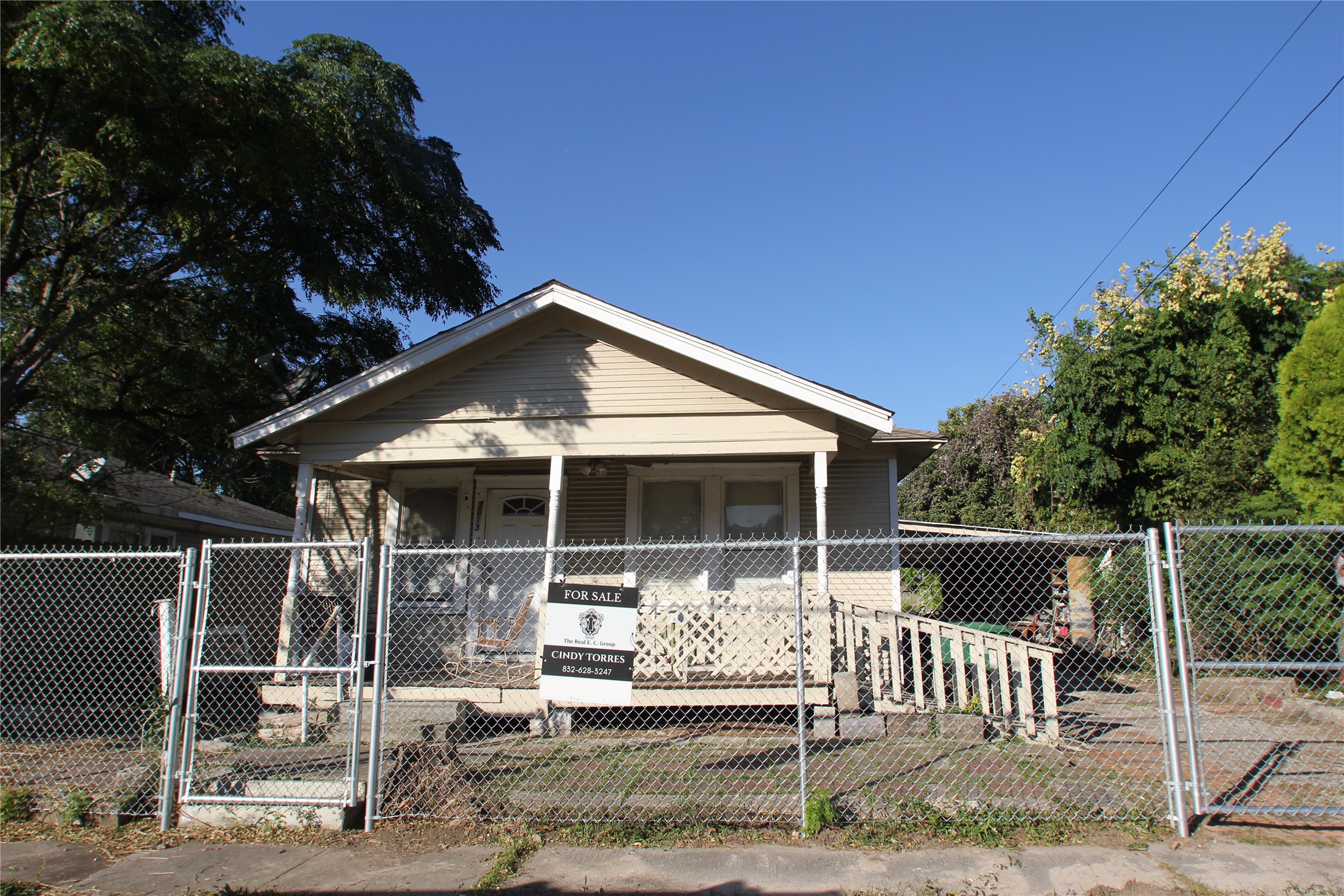 a front view of a house with porch