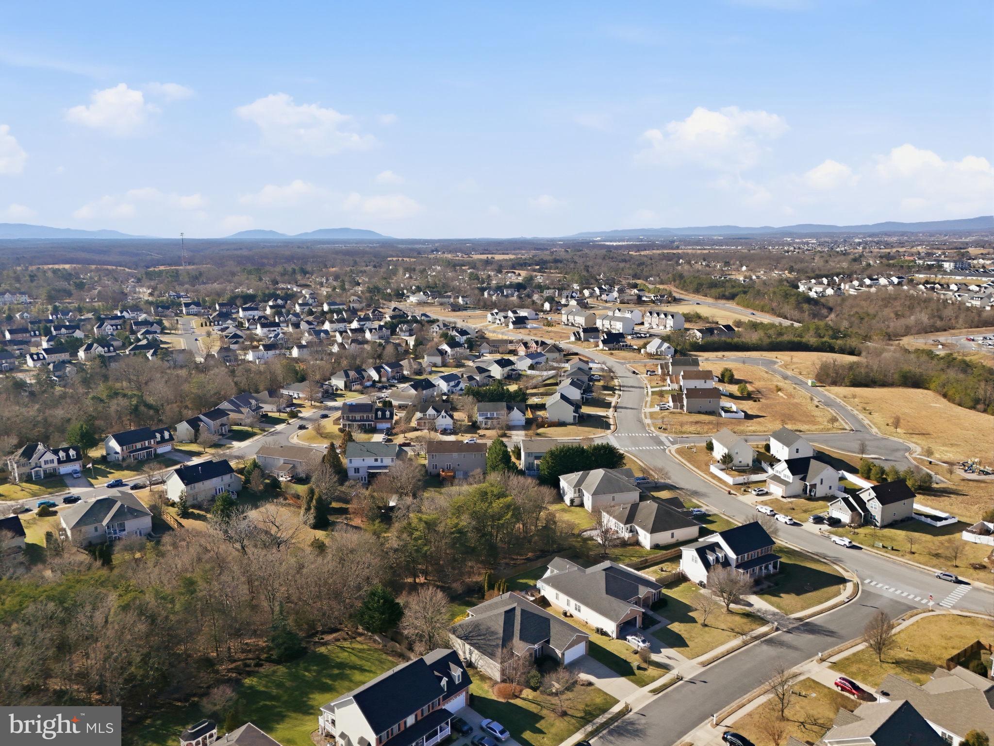 450 Canyon Road Winchester, VA 22602 - Photo 7 of 51 an aerial view of a city with lots of residential buildings