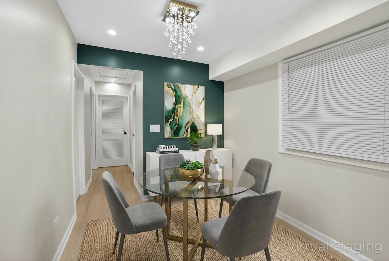 525 North Springfield Avenue Chicago, IL 60624 - Photo 9 of 24 a view of a dining room with furniture window and outside view