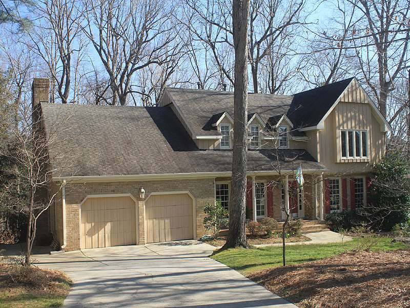 5016 Trail Ridge Drive Raleigh, NC 27613 - Photo 3 of 25 This home has an extra large 2-car garage with a very large storage room, service door on the side, and an extra parking pad. Front view