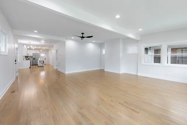 a view of a livingroom with a staircase
