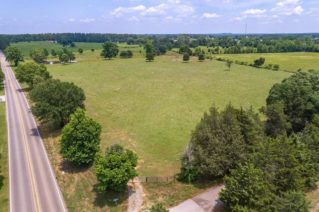 a view of a lake with a city view