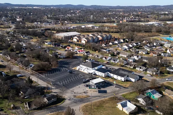an aerial view of multiple house