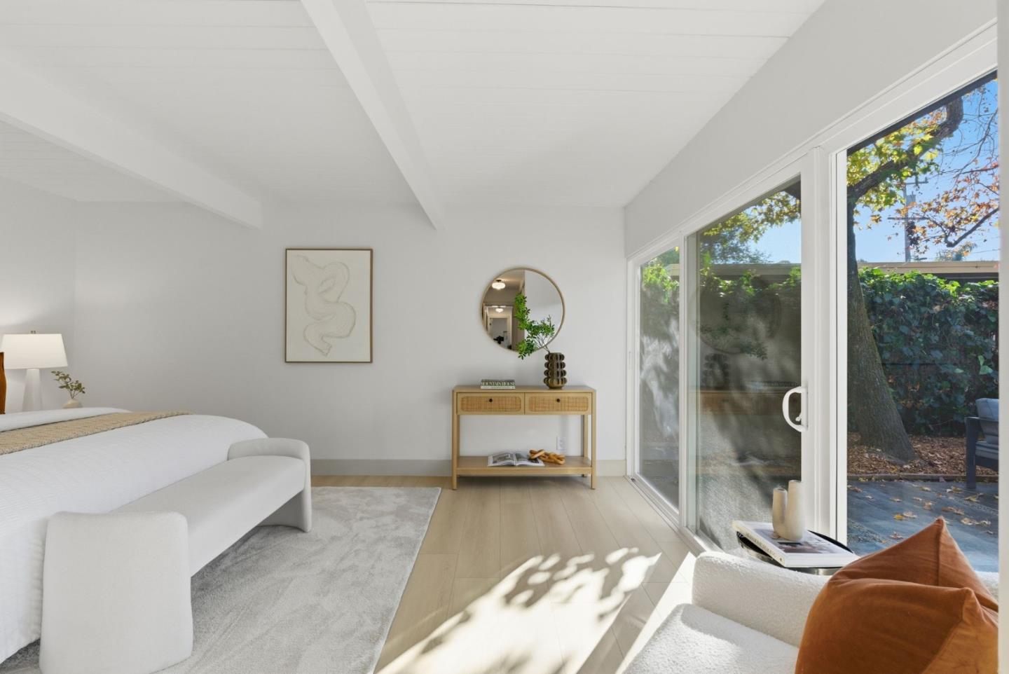 2212 Juniperberry Drive San Rafael, CA 94903 - Photo 29 of 81 a bedroom with a bed and large windows