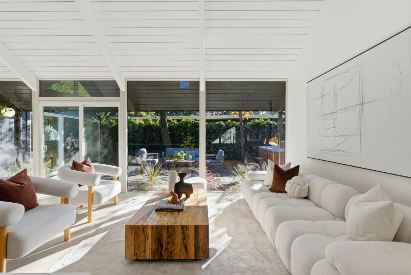 2212 Juniperberry Drive San Rafael, CA 94903 - Photo 4 of 81 a living room with furniture and floor to ceiling windows