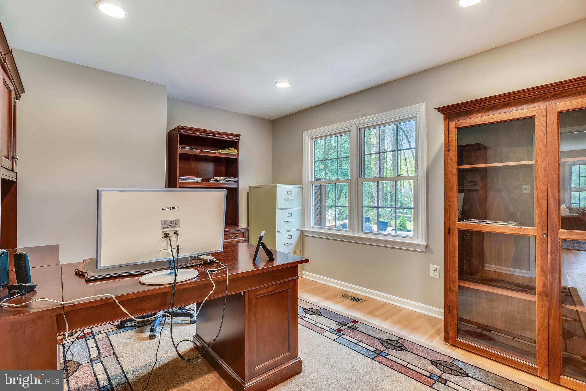 11727 Quay Road Oakton, VA 22124 - Photo 16 of 47 Main level office with stress-relieving view