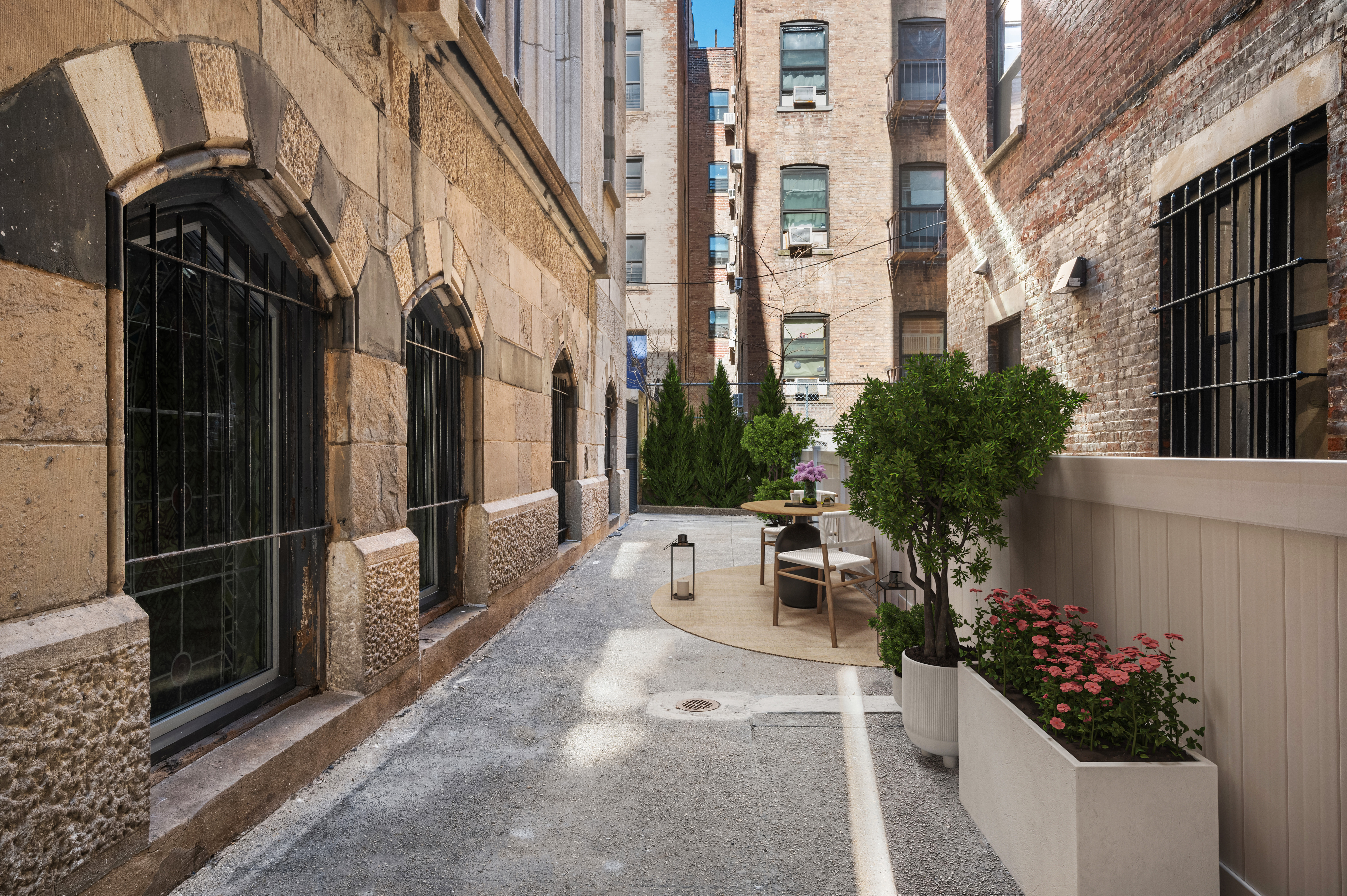 Undisclosed Address Manhattan, NY 10031 - Photo 4 of 12 an outdoor space with lots of potted plants