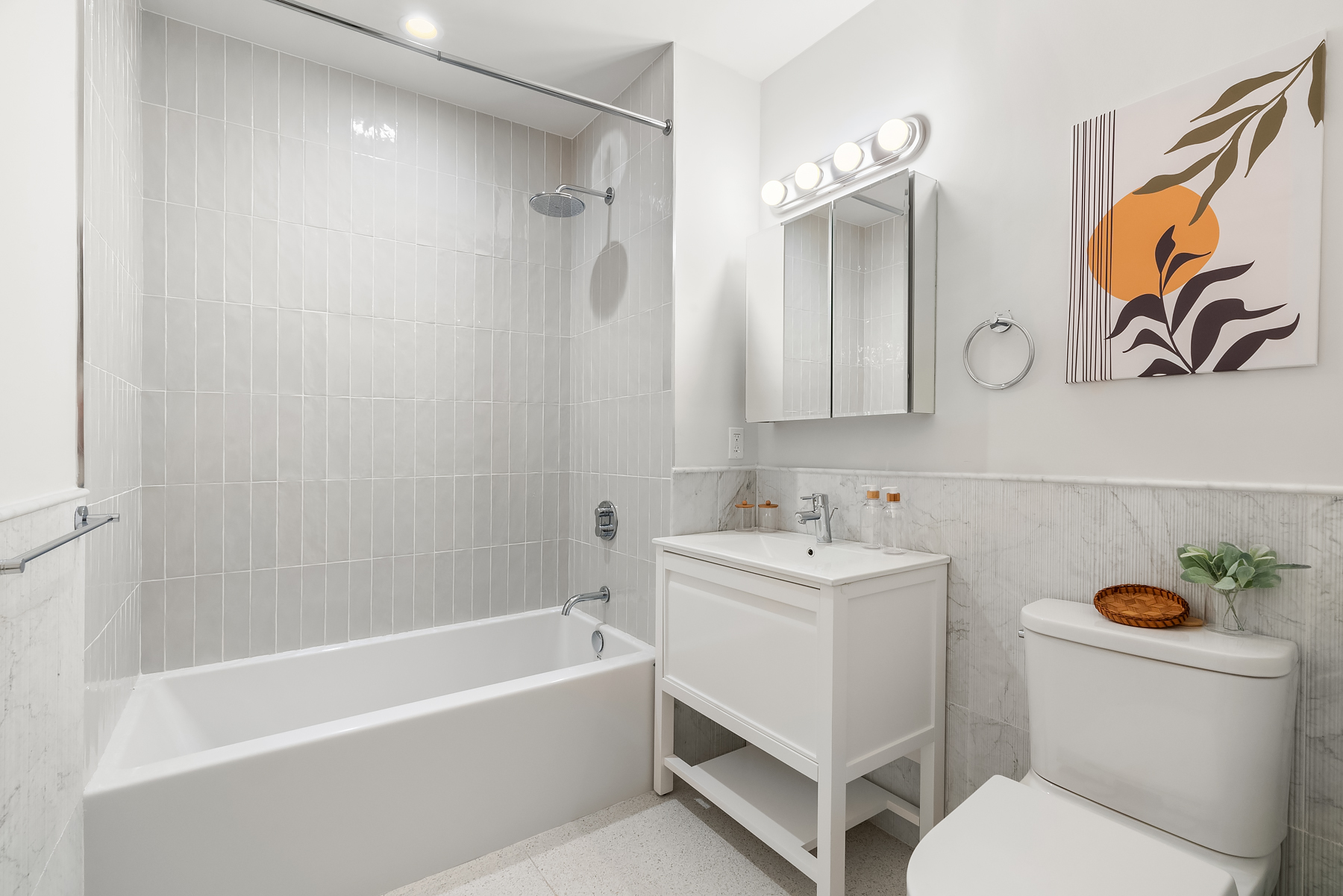 Undisclosed Address Manhattan, NY 10031 - Photo 6 of 12 a bathroom with a sink a toilet and a bathtub